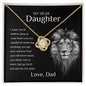 MY DEAR DAUGHTER - LOVE KNOT NECKLACE