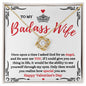 Almost Sold Out - TO MY BADASS WIFE - LOVE KNOT NECKLACE