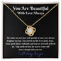 YOU ARE BEAUTIFUL - LOVE KNOT NECKLACE