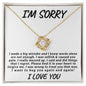 Almost Sold Out - I'M SORRY - LOVE KNOT NECKLACE