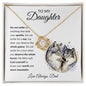 Almost Sold Out - TO MY DAUGHTER - LOVE KNOT NECKLACE