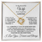 Almost Sold Out - TO MY BEAUTIFUL WIFE - LOVE KNOT NECKLACE