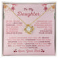 TO MY DAUGHTER - LOVE KNOT NECKLACE