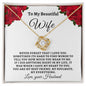 Almost Sold Out - TO MY BEAUTIFUL WIFE - LOVE KNOT NECKLACE