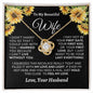 Almost Sold Out - TO MY BEAUTIFUL WIFE - LOVE KNOT NECKLACE