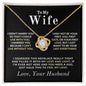 Almost Sold Out - TO MY WIFE - LOVE KNOT NECKLACE