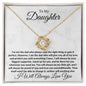 TO MY DAUGHTER - LOVE KNOT NECKLACE