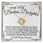 [Almost Sold Out - TO MY BADASS DAUGHTER - LOVE KNOT NECKLACE
