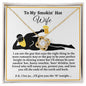 Almost Sold Out - TO MY SMOKIN' HOT WIFE - LOVE KNOT NECKLACE