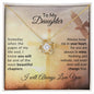Almost Sold Out - TO MY DAUGHTER - LOVE KNOT NECKLACE