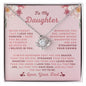 TO MY DAUGHTER - LOVE KNOT NECKLACE