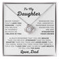 TO MY DAUGHTER - LOVE KNOT NECKLACE