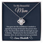 Almost sold out - Personalized Necklace - To my Mom - Beautiful Love Knot Necklace