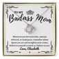 Almost sold out- Personalized Necklace - To my Badass Mom - Beautiful Love Knot Necklace