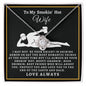 Almost Sold Out - TO MY SMOKIN' HOT WIFE - LOVE KNOT NECKLACE