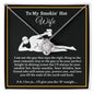 Almost Sold Out - TO MY SMOKING HOT WIFE - LOVE KNOT NECKLACE