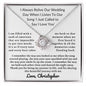 Almost sold out - Personalized Necklace - To my Wife - Beautiful Love Knot Necklace