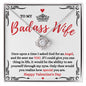 Almost Sold Out - TO MY BADASS WIFE - LOVE KNOT NECKLACE