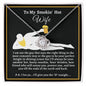 Almost Sold Out - TO MY SMOKIN' HOT WIFE - LOVE KNOT NECKLACE