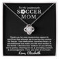 Almost sold out - Personalized Necklace - To my Soccer Mom - Beautiful Love Knot Necklace