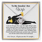 Almost Sold Out - TO MY SMOKIN' HOT WIFE - LOVE KNOT NECKLACE