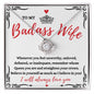 Almost Sold Out - TO MY BADASS WIFE - LOVE KNOT NECKLACE