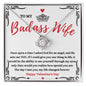 Almost Sold Out - TO MY BADASS WIFE - LOVE KNOT NECKLACE