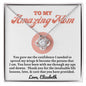 Almost sold out- Personalized Necklace - To my Amazing Mom - Beautiful Love Knot Necklace