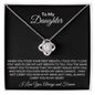 TO MY DAUGHTER - LOVE KNOT NECKLACE