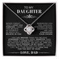 Almost Sold Out - TO MY DAUGHTER - LOVE KNOT NECKLACE