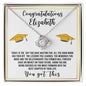 Almost sold out- Personalized Necklace - To my Daughter For Graduation - Beautiful Love Knot Necklace