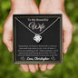 Almost sold out - Personalized Necklace - To my Wife - Beautiful Love Knot Necklace
