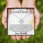 Almost sold out - Personalized Necklace - To my Super Mom - Beautiful Love Knot Necklace - Etsy
