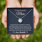 Almost sold out - Personalized Necklace - To my Mom - Beautiful Love Knot Necklace