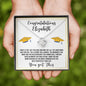 Almost sold out- Personalized Necklace - To my Daughter For Graduation - Beautiful Love Knot Necklace