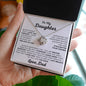 TO MY DAUGHTER - LOVE KNOT NECKLACE