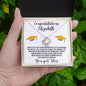 Almost sold out- Personalized Necklace - To my Daughter For Graduation - Beautiful Love Knot Necklace
