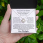 Almost sold out - Personalized Necklace - To my Wife - Beautiful Love Knot Necklace