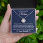 Almost sold out - Personalized Necklace - To my Mom - Beautiful Love Knot Necklace