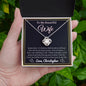 Almost sold out - Personalized Necklace - To my Wife - Beautiful Love Knot Necklace