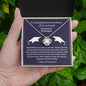 Almost sold out- Personalized Necklace - To my Daughter For Graduation - Beautiful Love Knot Necklace