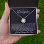 TO MY DAUGHTER - LOVE KNOT NECKLACE