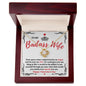 Almost Sold Out - TO MY BADASS WIFE - LOVE KNOT NECKLACE