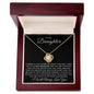 TO MY DAUGHTER - LOVE KNOT NECKLACE