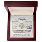 TO MY LOVELY DAUGHTER - LOVE KNOT NECKLACE