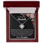 Almost sold out - Personalized Necklace - To my Wife - Beautiful Love Knot Necklace