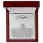 TO MY DAUGHTER - LOVE KNOT NECKLACE