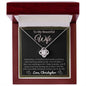 Almost sold out - Personalized Necklace - To my Wife - Beautiful Love Knot Necklace