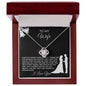 TO MY WIFE - LOVE KNOT NECKLACE