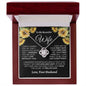 Almost Sold Out - TO MY BEAUTIFUL WIFE - LOVE KNOT NECKLACE